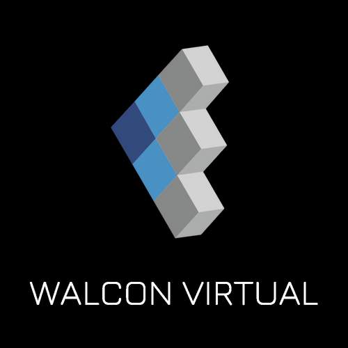 Logo Walcon Virtual Blanco